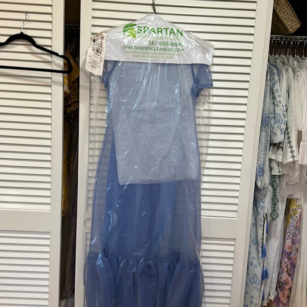 CALLUNA DRESS - staud light blue